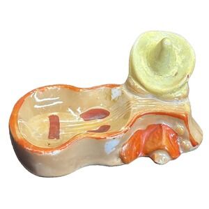 Vintage Porcelain Novelty Ashtray Sombrero Made In Japan